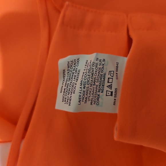 EXPRESS Blouse, Sz S, Neon Peach, Strappy, Polyester, NEW - Picture 7 of 10